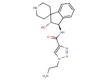 1-(2-aminoethyl)-N-[(2R*,3R*)-2-hydroxy-2,3-dihydrospiro[indene-1,4'-piperidin]-3-yl]-1H-1,2,3-triazole-4-carboxamide