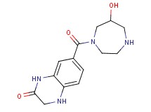 7-[(6-hydroxy-1,4-diazepan-1-yl)carbonyl]-3,4-dihydro-2(1H)-quinoxalinone hydrochloride
