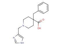 4-benzyl-1-(1H-imidazol-4-ylmethyl)piperidine-4-carboxylic acid