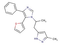 5-{2-[5-(2-furyl)-4-phenyl-1H-imidazol-1-yl]propyl}-3-methyl-1H-pyrazole