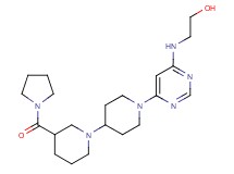2-({6-[3-(pyrrolidin-1-ylcarbonyl)-1,4'-bipiperidin-1'-yl]pyrimidin-4-yl}amino)ethanol