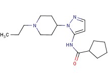 N-[1-(1-propyl-4-piperidinyl)-1H-pyrazol-5-yl]cyclopentanecarboxamide