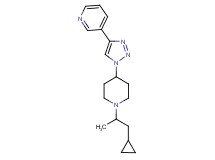 3-{1-[1-(2-cyclopropyl-1-methylethyl)piperidin-4-yl]-1H-1,2,3-triazol-4-yl}pyridine