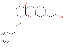 3-hydroxy-3-{[4-(2-hydroxyethyl)piperazin-1-yl]methyl}-1-(3-phenylpropyl)piperidin-2-one