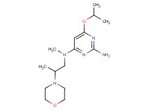 6-isopropoxy-N~4~-methyl-N~4~-(2-morpholin-4-ylpropyl)pyrimidine-2,4-diamine