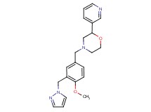 4-[4-methoxy-3-(1H-pyrazol-1-ylmethyl)benzyl]-2-pyridin-3-ylmorpholine