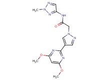 2-[4-(4,6-dimethoxypyrimidin-2-yl)-1H-pyrazol-1-yl]-N-(2-methyl-2H-1,2,3-triazol-4-yl)acetamide