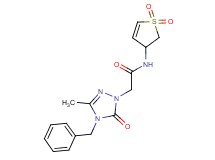 2-(4-benzyl-3-methyl-5-oxo-4,5-dihydro-1H-1,2,4-triazol-1-yl)-N-(1,1-dioxido-2,3-dihydro-3-thienyl)acetamide