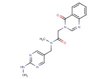 N-methyl-N-{[2-(methylamino)-5-pyrimidinyl]methyl}-2-(4-oxo-3(4H)-quinazolinyl)acetamide