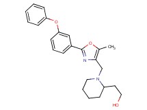 2-(1-{[5-methyl-2-(3-phenoxyphenyl)-1,3-oxazol-4-yl]methyl}-2-piperidinyl)ethanol