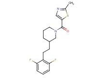 3-[2-(2,6-difluorophenyl)ethyl]-1-[(2-methyl-1,3-thiazol-5-yl)carbonyl]piperidine
