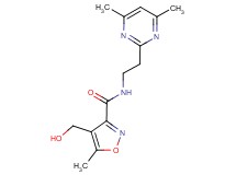 N-[2-(4,6-dimethylpyrimidin-2-yl)ethyl]-4-(hydroxymethyl)-5-methylisoxazole-3-carboxamide