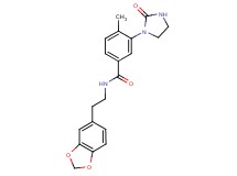N-[2-(1,3-benzodioxol-5-yl)ethyl]-4-methyl-3-(2-oxo-1-imidazolidinyl)benzamide