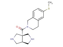 2-(cis-hexahydropyrrolo[3,4-c]pyrrol-3a(1H)-ylcarbonyl)-6-(methylthio)-1,2,3,4-tetrahydroisoquinoline