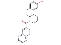 4-{2-[1-(6-quinoxalinylcarbonyl)-2-piperidinyl]ethyl}phenol