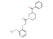 {1-[(2-methoxyphenoxy)acetyl]-3-piperidinyl}(phenyl)methanone