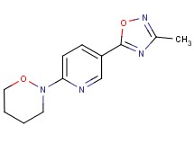 2-[5-(3-methyl-1,2,4-oxadiazol-5-yl)-2-pyridinyl]-1,2-oxazinane