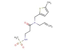 N-allyl-3-[(methylsulfonyl)amino]-N-[(5-methyl-2-thienyl)methyl]propanamide