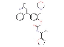 N-[1-(2-furyl)ethyl]-2-[4-(2-methyl-4-quinolinyl)-2-(4-morpholinylmethyl)phenoxy]acetamide