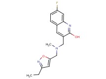 3-{[[(3-ethyl-5-isoxazolyl)methyl](methyl)amino]methyl}-7-fluoro-2-quinolinol