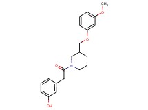 3-(2-{3-[(3-methoxyphenoxy)methyl]-1-piperidinyl}-2-oxoethyl)phenol
