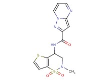 N-(2-methyl-1,1-dioxido-3,4-dihydro-2H-thieno[2,3-e][1,2]thiazin-4-yl)pyrazolo[1,5-a]pyrimidine-2-carboxamide