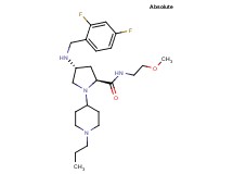(4R)-4-[(2,4-difluorobenzyl)amino]-N-(2-methoxyethyl)-1-(1-propyl-4-piperidinyl)-L-prolinamide
