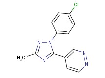 4-[1-(4-chlorophenyl)-3-methyl-1H-1,2,4-triazol-5-yl]pyridazine
