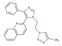 2-{1-[2-(4-methyl-1H-1,2,3-triazol-1-yl)ethyl]-4-phenyl-1H-imidazol-5-yl}quinoline