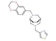 (1S*,5R*)-6-(2,3-dihydro-1,4-benzodioxin-6-ylmethyl)-3-(1,3-thiazol-4-ylmethyl)-3,6-diazabicyclo[3.2.2]nonane