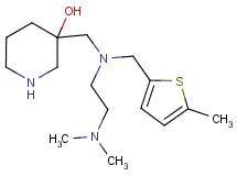 3-({[2-(dimethylamino)ethyl][(5-methyl-2-thienyl)methyl]amino}methyl)-3-piperidinol dihydrochloride