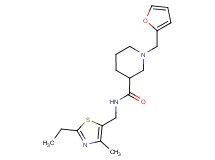 N-[(2-ethyl-4-methyl-1,3-thiazol-5-yl)methyl]-1-(2-furylmethyl)-3-piperidinecarboxamide