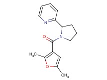 2-[1-(2,5-dimethyl-3-furoyl)-2-pyrrolidinyl]pyridine
