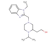 2-{4-[(1-ethyl-1H-benzimidazol-2-yl)methyl]-1-isopropyl-2-piperazinyl}ethanol