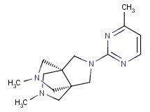 (1s,5s)-3,7-dimethyl-10-(4-methylpyrimidin-2-yl)-3,7,10-triazatricyclo[3.3.3.0~1,5~]undecane
