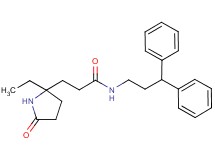 N-(3,3-diphenylpropyl)-3-(2-ethyl-5-oxo-2-pyrrolidinyl)propanamide