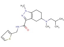 5-[isobutyl(methyl)amino]-1-methyl-N-(2-thienylmethyl)-4,5,6,7-tetrahydro-1H-indazole-3-carboxamide