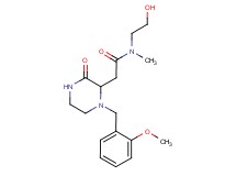 N-(2-hydroxyethyl)-2-[1-(2-methoxybenzyl)-3-oxo-2-piperazinyl]-N-methylacetamide