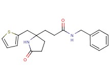 N-benzyl-3-[5-oxo-2-(2-thienylmethyl)-2-pyrrolidinyl]propanamide