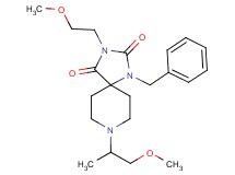 1-benzyl-3-(2-methoxyethyl)-8-(2-methoxy-1-methylethyl)-1,3,8-triazaspiro[4.5]decane-2,4-dione