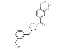 (3-{[1-(3,4-dimethoxybenzoyl)pyrrolidin-3-yl]methyl}phenyl)methanol