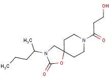 8-(3-hydroxypropanoyl)-3-(1-methylbutyl)-1-oxa-3,8-diazaspiro[4.5]decan-2-one