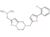 1-(5-{[5-(2-chlorophenyl)-2-furyl]methyl}-4,5,6,7-tetrahydropyrazolo[1,5-a]pyrazin-2-yl)-N,N-dimethylmethanamine