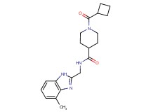 1-(cyclobutylcarbonyl)-N-[(4-methyl-1H-benzimidazol-2-yl)methyl]-4-piperidinecarboxamide