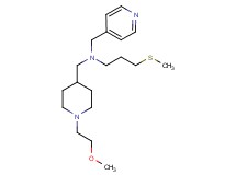 N-{[1-(2-methoxyethyl)-4-piperidinyl]methyl}-3-(methylthio)-N-(4-pyridinylmethyl)-1-propanamine