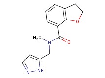 N-methyl-N-(1H-pyrazol-5-ylmethyl)-2,3-dihydro-1-benzofuran-7-carboxamide