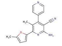 2-amino-5-methyl-6-(5-methyl-2-furyl)-4,4'-bipyridine-3-carbonitrile