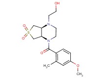 2-[(4aR*,7aS*)-4-(4-methoxy-2-methylbenzoyl)-6,6-dioxidohexahydrothieno[3,4-b]pyrazin-1(2H)-yl]ethanol
