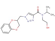 1-(2,3-dihydro-1,4-benzodioxin-2-ylmethyl)-N-(2-hydroxyethyl)-N-isopropyl-1H-1,2,3-triazole-4-carboxamide