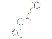 1-{[(2-chlorobenzyl)thio]acetyl}-3-[(2-methyl-1H-imidazol-1-yl)methyl]piperidine